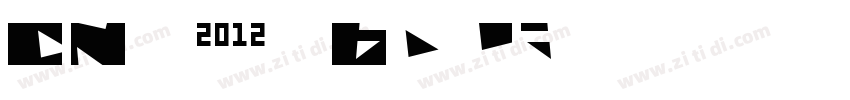 CN 2012 Bold字体转换